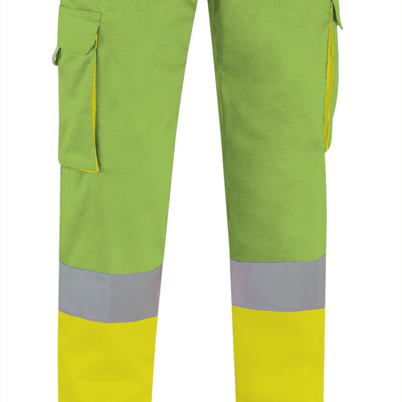 PAVAFACAP Υψηλής ορατότητας Trousers FACTORY - Fluo Κίτρινο-Μήλο Πράσινο