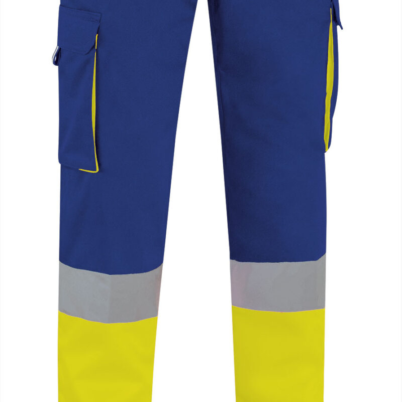 PAVAFACAZ Υψηλής ορατότητας Trousers FACTORY - Fluo Κίτρινο-Bluish Μπλε