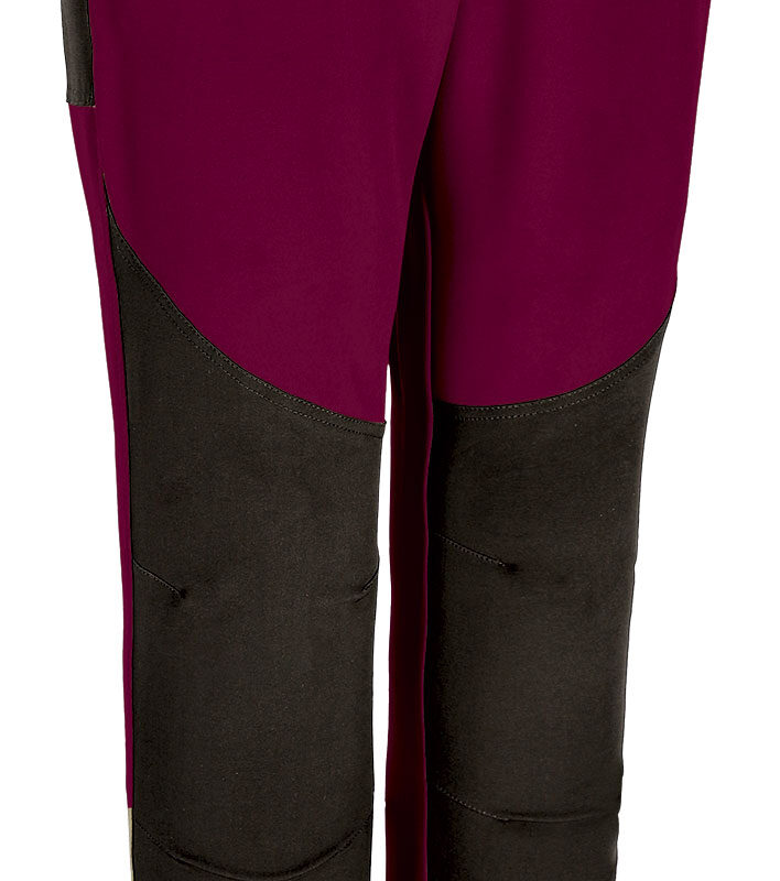 Trekking trousers MERIDIUM - Μαόνι Μπορντό-Μαύρο