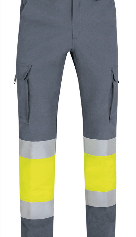 PAVARIGAG Υψηλής ορατότητας Trousers RIGEL - Fluo Κίτρινο-Cement Γκρι