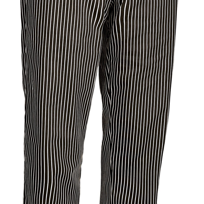 Chef Trousers SIRLOIN - Μαύρο And Λευκό Pinstripe