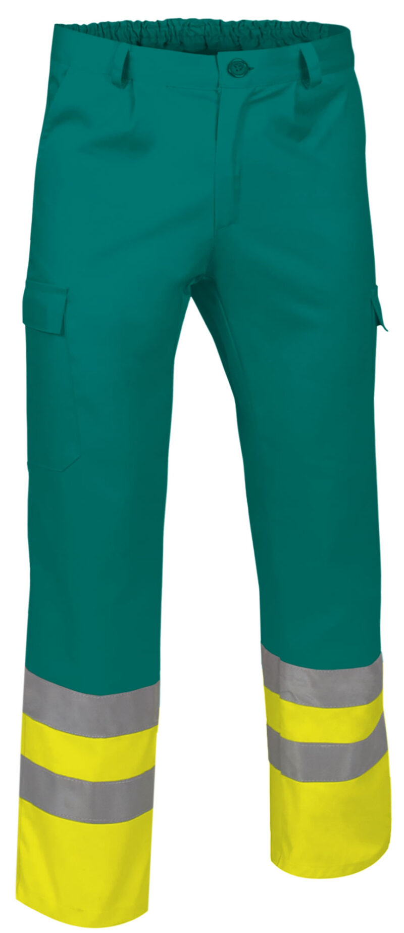 PAVATRAAE Υψηλής ορατότητας Trousers TRAIN - Fluo Κίτρινο-Amazon Πράσινο