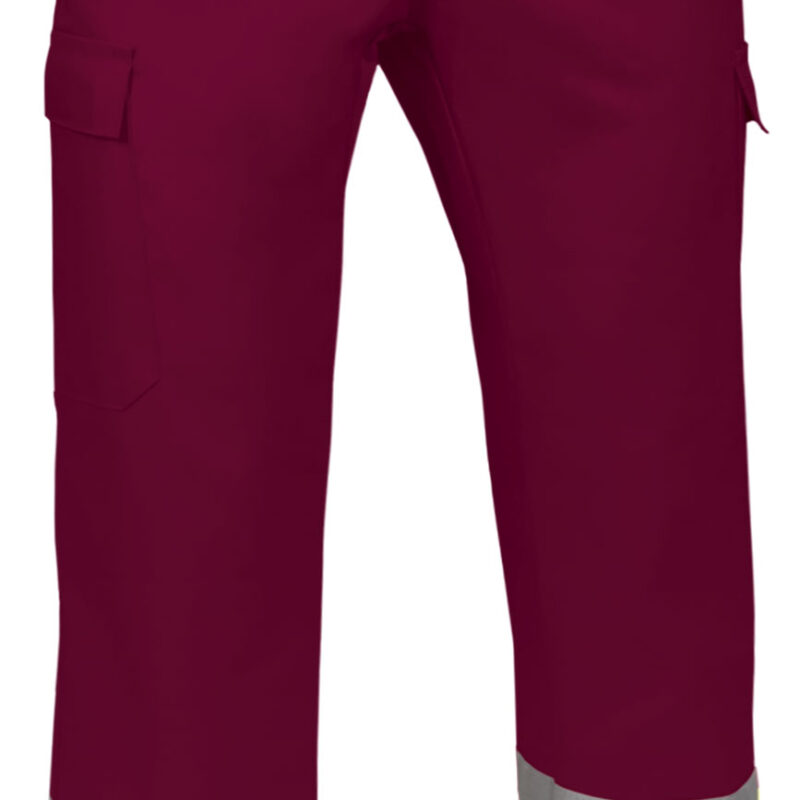 Υψηλής ορατότητας Trousers TRAIN - Fluo Κίτρινο-Μαόνι Μπορντό