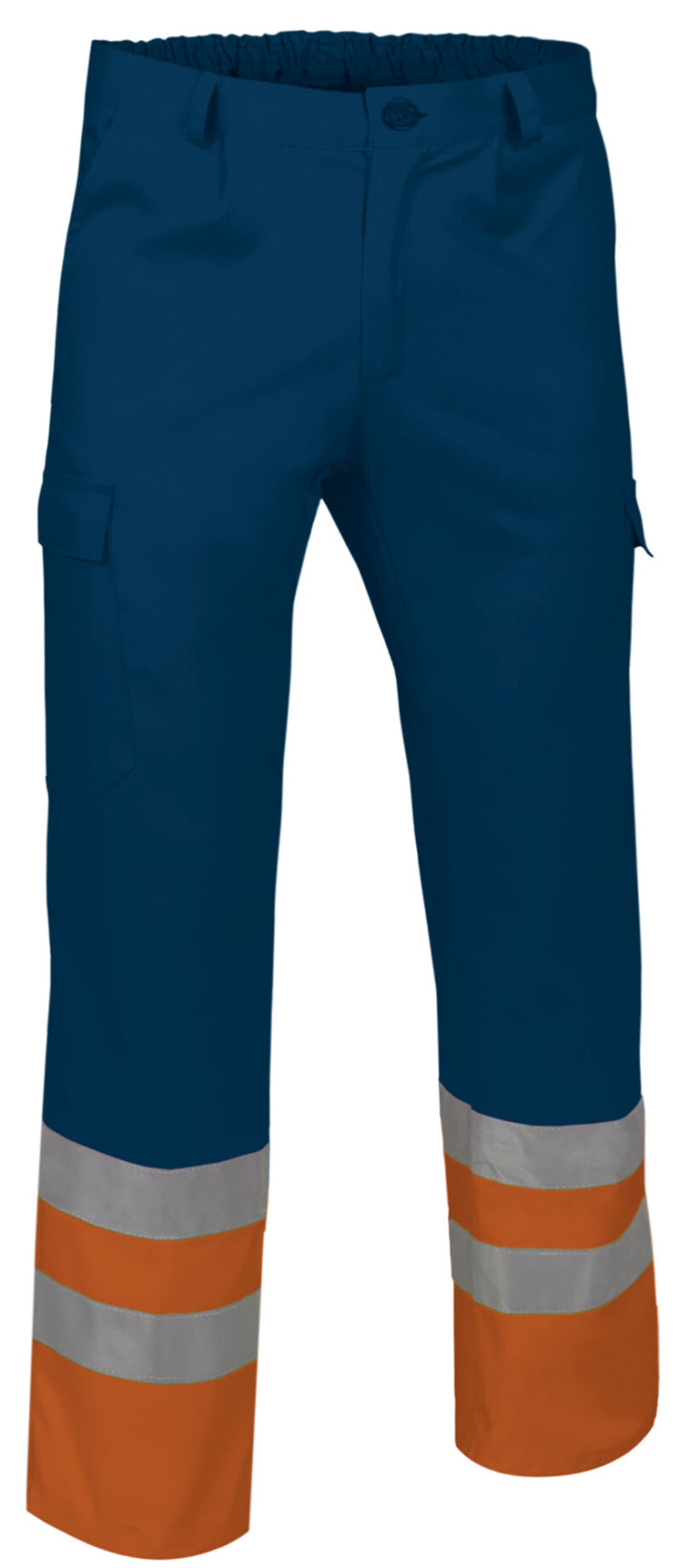 PAVATRANM Υψηλής ορατότητας Trousers TRAIN - Fluo Πορτοκαλί-Orion Μπλε σκούρο Μπλε