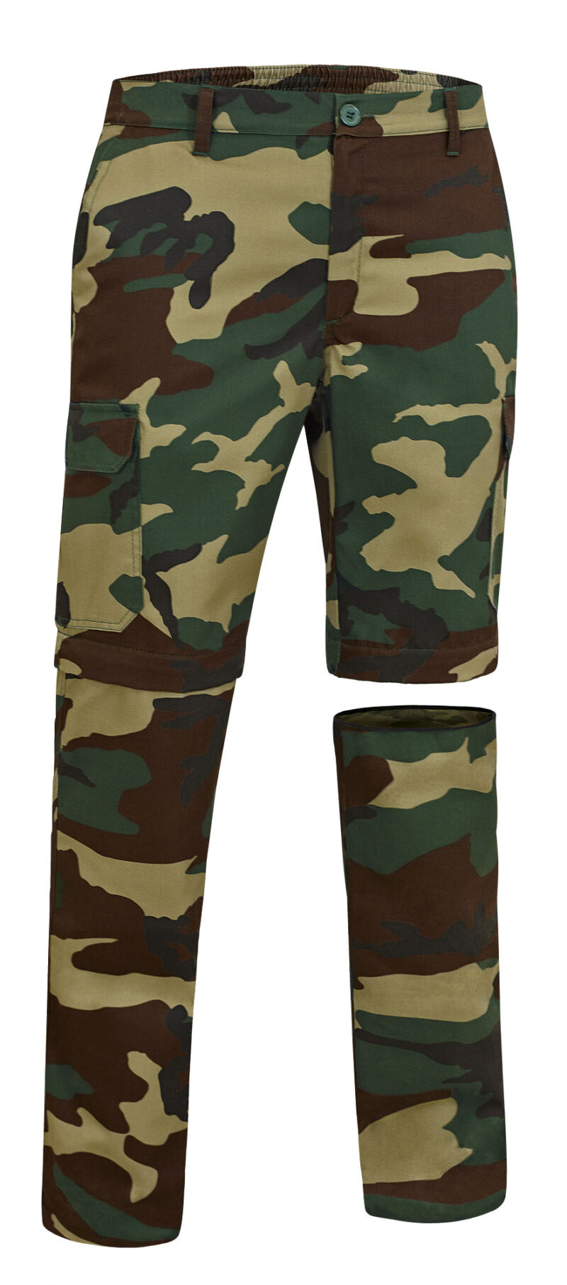 PAVAWOOSB Detachable trousers WOODMAN - Woodland Camouflage