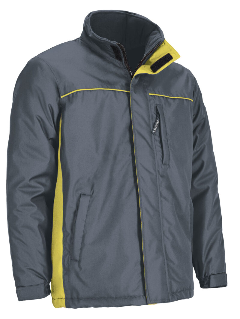 PKVATHUGA Parka THUNDER - Cement Γκρι-Λεμονί Κίτρινο