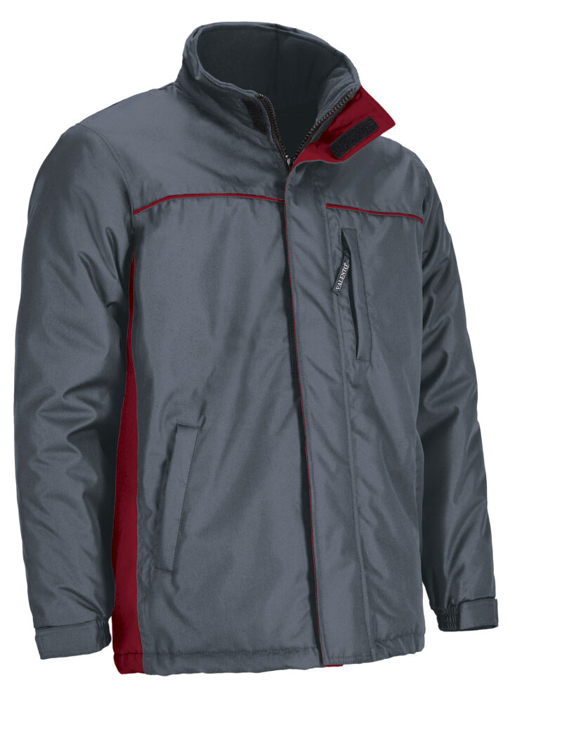 PKVATHUGR Parka THUNDER - Cement Γκρι-Lotto Κόκκινο