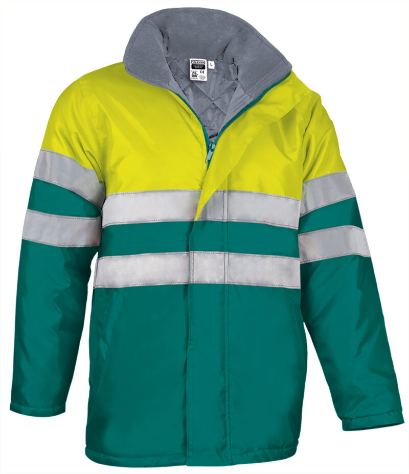 PKVATRAAE Υψηλής ορατότητας Parka TRAFFIC - Fluo Κίτρινο-Amazon Πράσινο