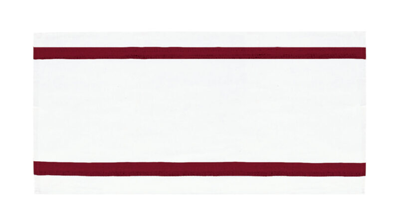 PLVACOOBR Kitchen Towel COOKING - Λευκό-Lotto Κόκκινο