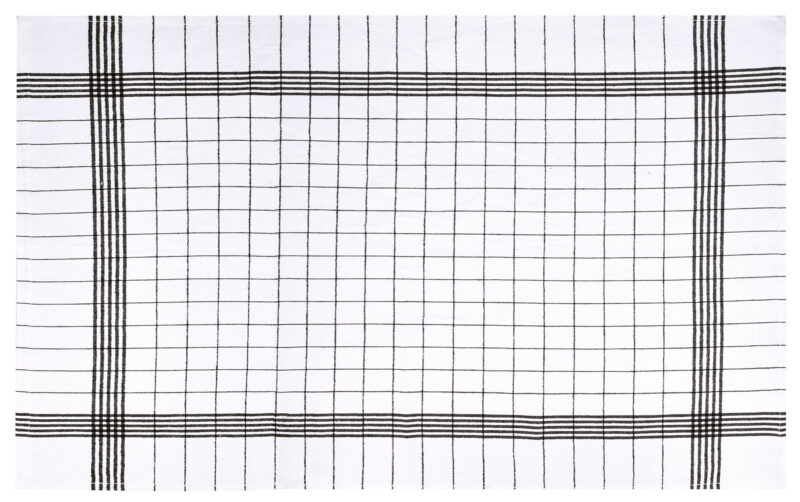 PLVAKITBN Kitchen Towel KITCHEN - Λευκό-Μαύρο