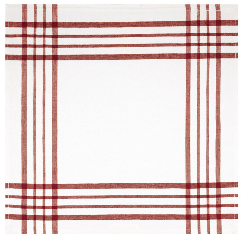 Kitchen Towel TARTAR - Λευκό-Lotto Κόκκινο