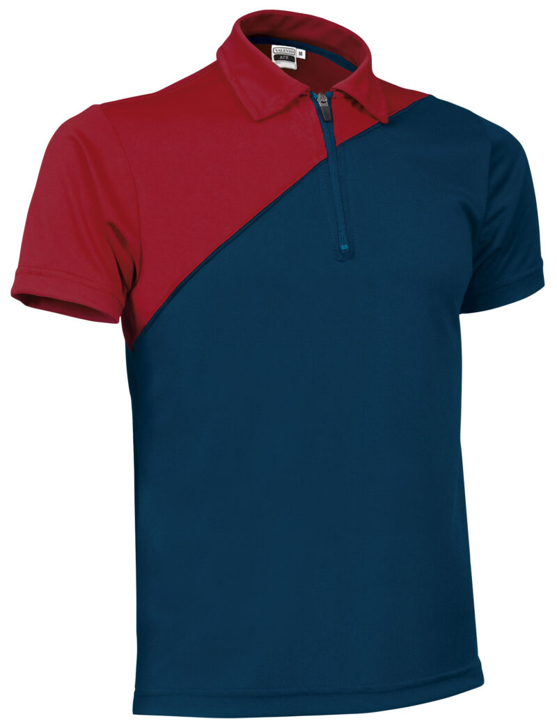 POVAACEMR Κοντομάνικο Polo Shirt ACE - Orion Μπλε σκούρο Μπλε-Lotto Κόκκινο