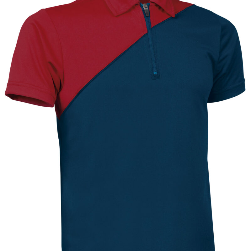 POVAACEMR Κοντομάνικο Polo Shirt ACE - Orion Μπλε σκούρο Μπλε-Lotto Κόκκινο