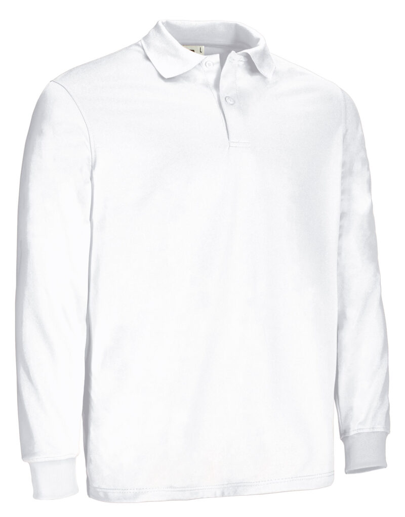 POVABINBL Μακρυμάνικο Sports Polo BUIN - Λευκό