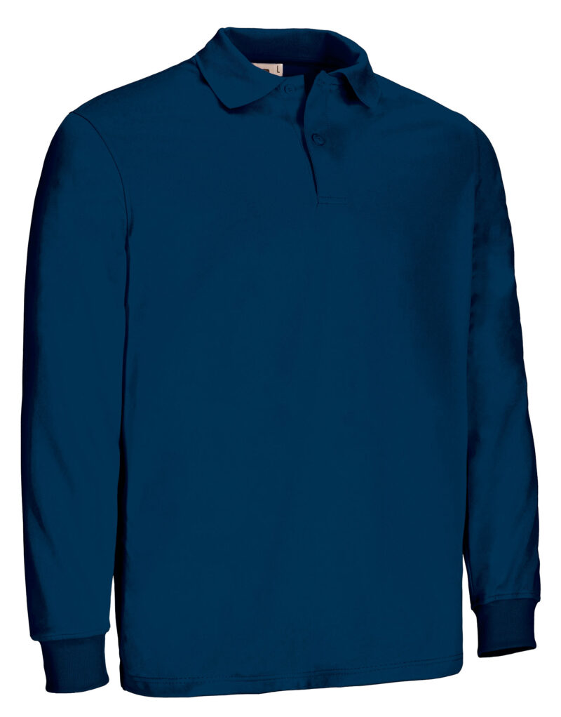 POVABINMR Μακρυμάνικο Sports Polo BUIN - Μπλε navy Orion
