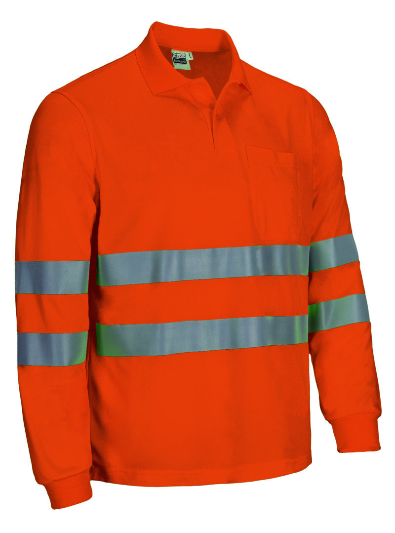 POVABUCNF Υψηλής ορατότητας L/S Polo BUCKLAND - Fluo Πορτοκαλί