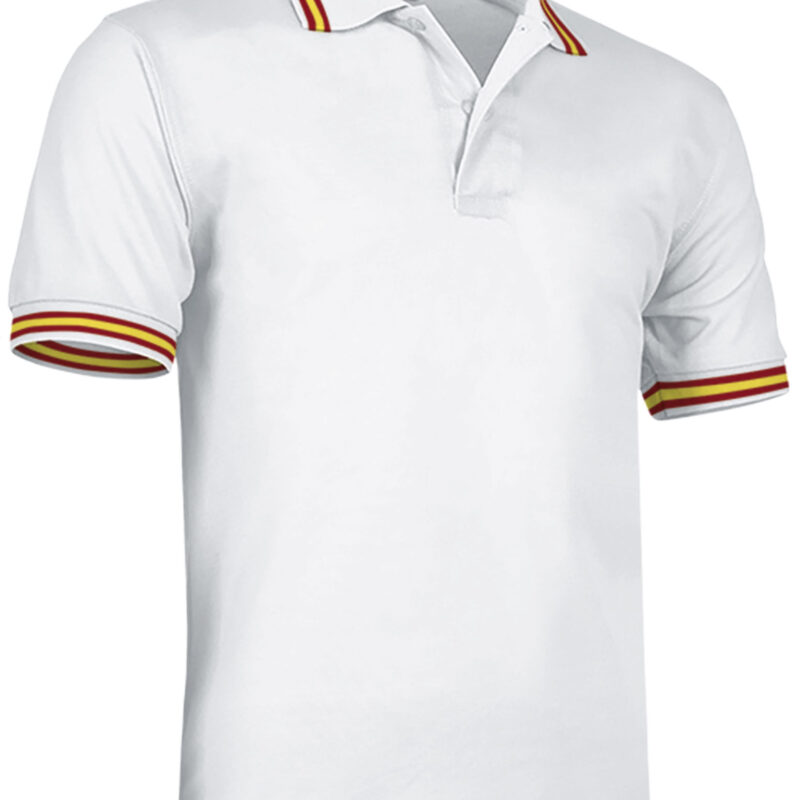 POVACOMBE Κοντομάνικο Polo Shirt COMBI - Λευκό-Spanish Flag