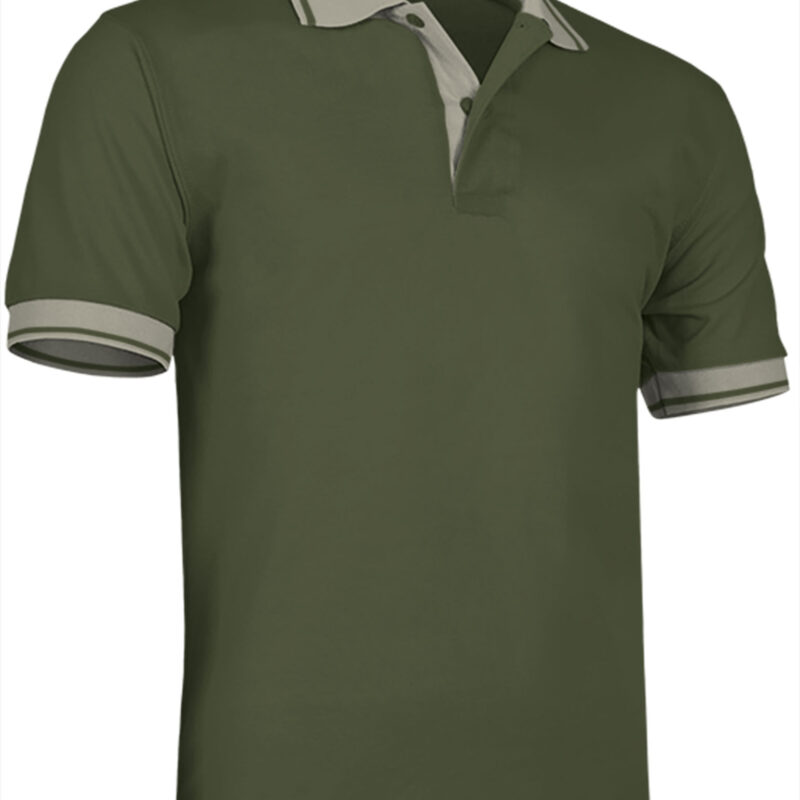 Κοντομάνικο Polo Shirt COMBI - Χακί Πράσινο-Άμμος Μπεζ