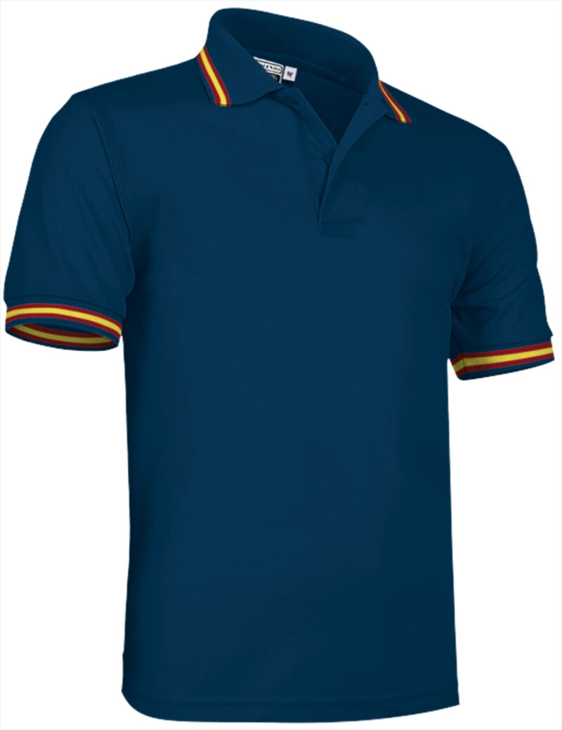 Κοντομάνικο Polo Shirt COMBI - Orion Μπλε σκούρο Μπλε-Spanish Flag