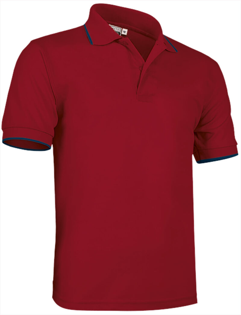 POVACOMRM Κοντομάνικο Polo Shirt COMBI - Lotto Κόκκινο-Orion Μπλε σκούρο Μπλε