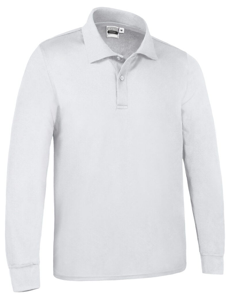 Μακρυμάνικο Polo Shirt DARWIN - Λευκό