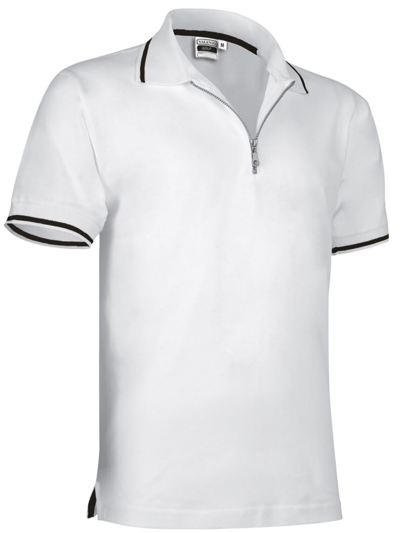 POVAGOLBL Κοντομάνικο Polo Shirt GOLF - Λευκό-Μαύρο