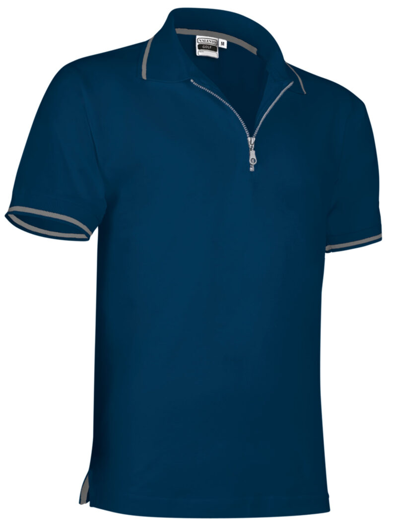 POVAGOLMR Κοντομάνικο Polo Shirt GOLF - Orion Μπλε σκούρο Μπλε-Cement Γκρι