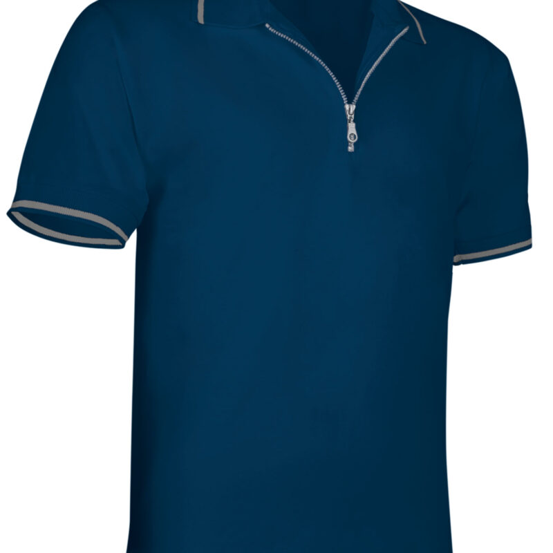 POVAGOLMR Κοντομάνικο Polo Shirt GOLF - Orion Μπλε σκούρο Μπλε-Cement Γκρι