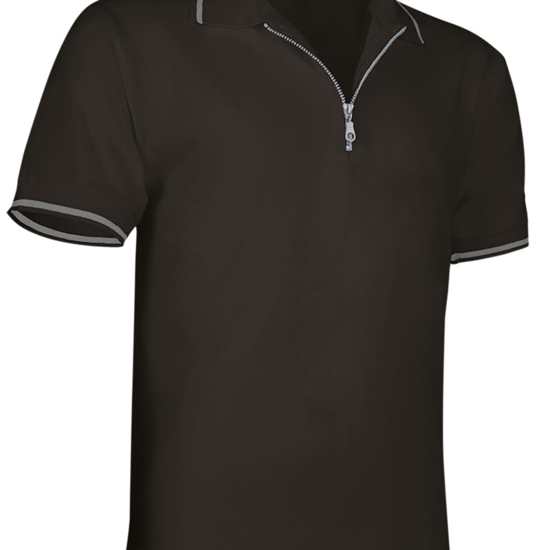 Κοντομάνικο Polo Shirt GOLF - Μαύρο-Cement Γκρι
