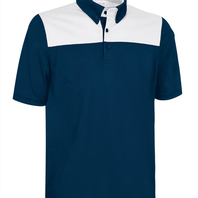 POVAHUCMB Κοντομάνικο Polo Shirt HURRICANE - Orion Μπλε σκούρο Μπλε-Λευκό