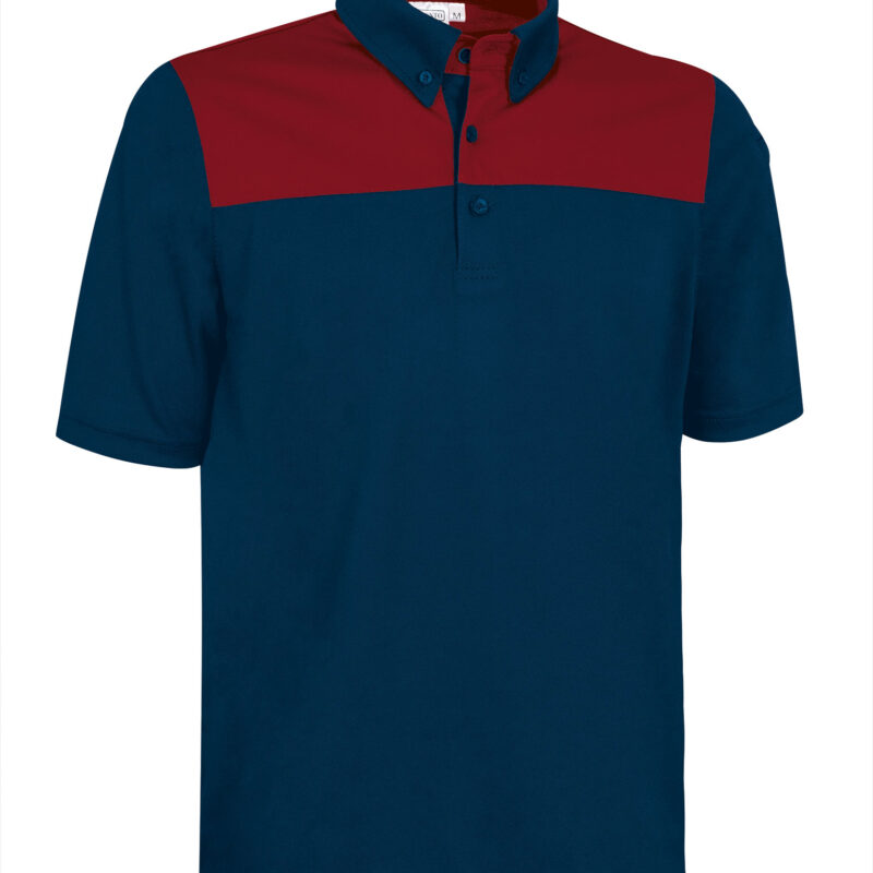 POVAHUCMR Κοντομάνικο Polo Shirt HURRICANE - Orion Μπλε σκούρο Μπλε-Lotto Κόκκινο