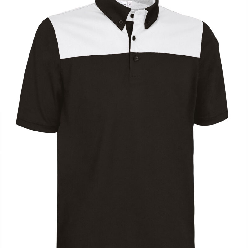 Κοντομάνικο Polo Shirt HURRICANE - Μαύρο-Λευκό