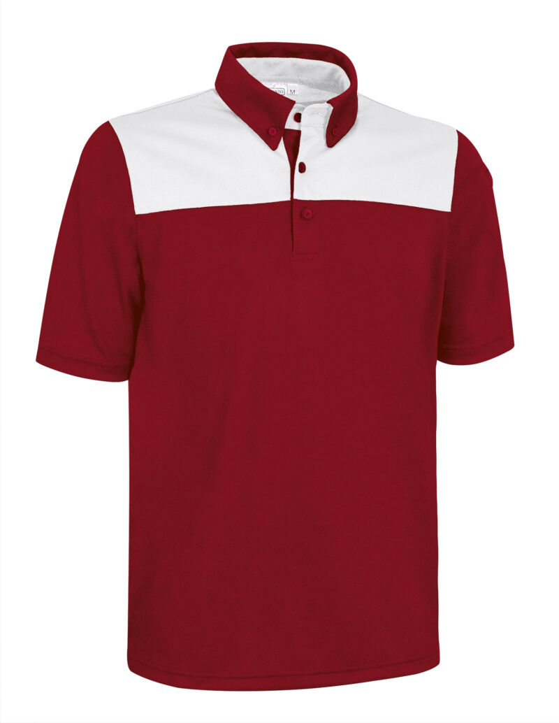 POVAHUCRB Κοντομάνικο Polo Shirt HURRICANE - Lotto Κόκκινο-Λευκό