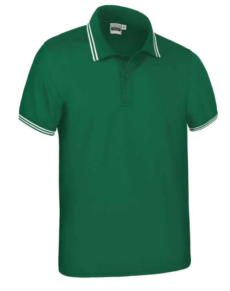 POVAJAGKB Κοντομάνικο Polo Shirt JAGUAR - Kelly Πράσινο-Λευκό
