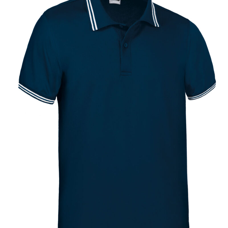 POVAJAGMB Κοντομάνικο Polo Shirt JAGUAR - Orion Μπλε σκούρο Μπλε-Λευκό