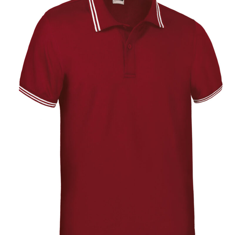POVAJAGRB Κοντομάνικο Polo Shirt JAGUAR - Lotto Κόκκινο-Λευκό
