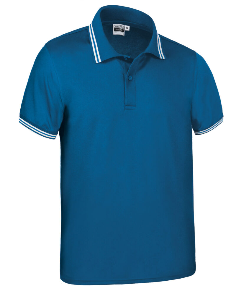 Κοντομάνικο Polo Shirt JAGUAR - Ρουά Μπλε-Λευκό