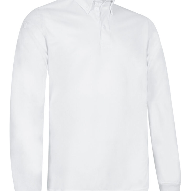 POVAKRIBL Μακρυμάνικο Sports Polo KRITAN - Λευκό