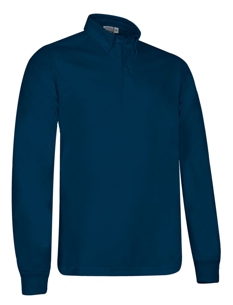 Μακρυμάνικο Sports Polo KRITAN - Μπλε navy Orion