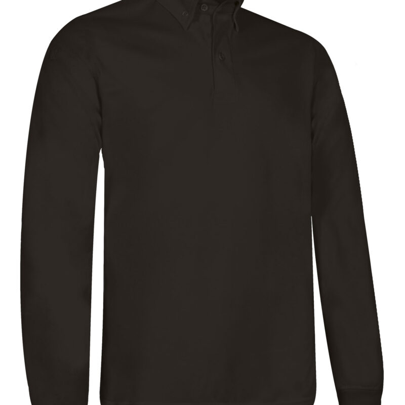 POVAKRING Μακρυμάνικο Sports Polo KRITAN - Μαύρο
