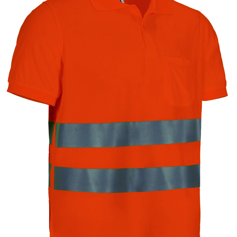 Υψηλής ορατότητας S/S Polo Shirt LEXINGTON - Fluo Πορτοκαλί