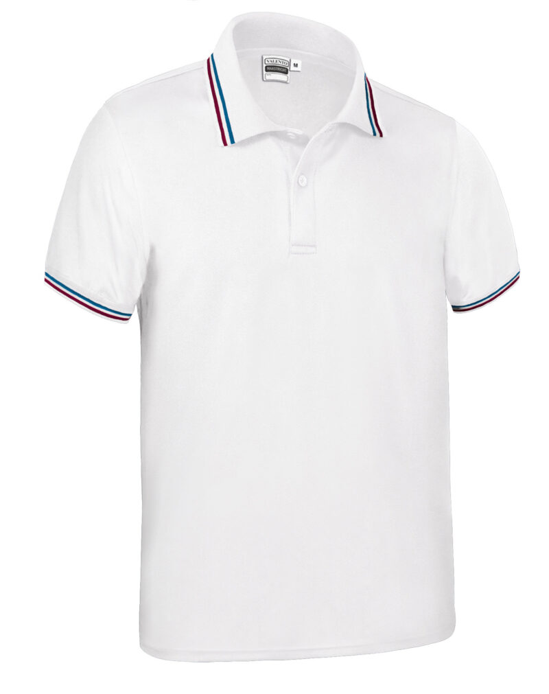 POVAMAABF Κοντομάνικο Polo Shirt MAASTRICHT - Λευκό-French Flag