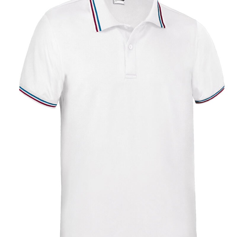 POVAMAABF Κοντομάνικο Polo Shirt MAASTRICHT - Λευκό-French Flag