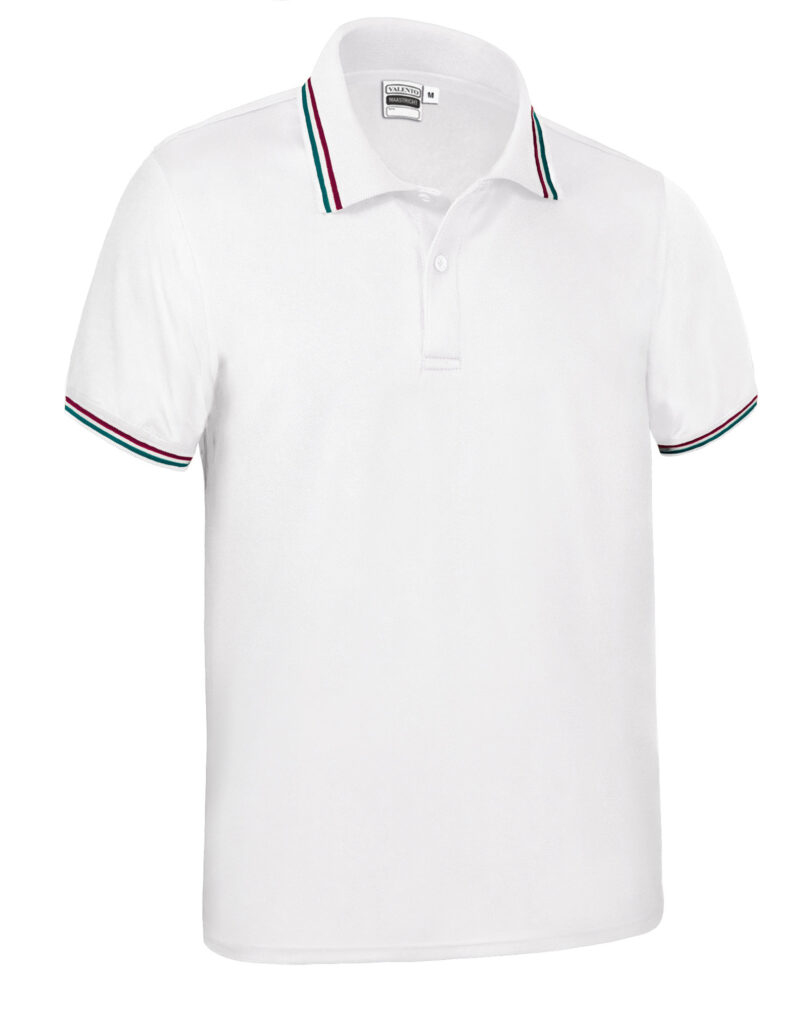 POVAMAABI Κοντομάνικο Polo Shirt MAASTRICHT - Λευκό-Italian Flag
