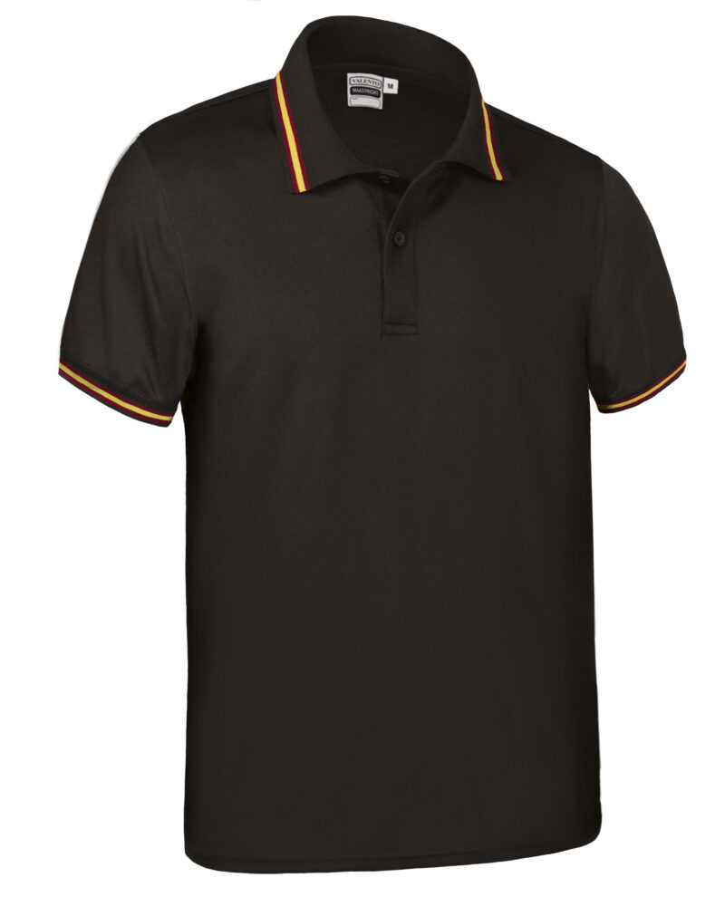 Κοντομάνικο Polo Shirt MAASTRICHT - Μαύρο-Spanish Flag