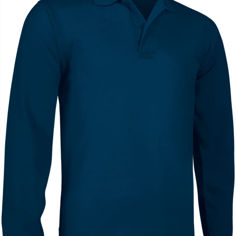 POVAMILMR Μακρυμάνικο Polo Shirt EOLO - Μπλε navy Orion