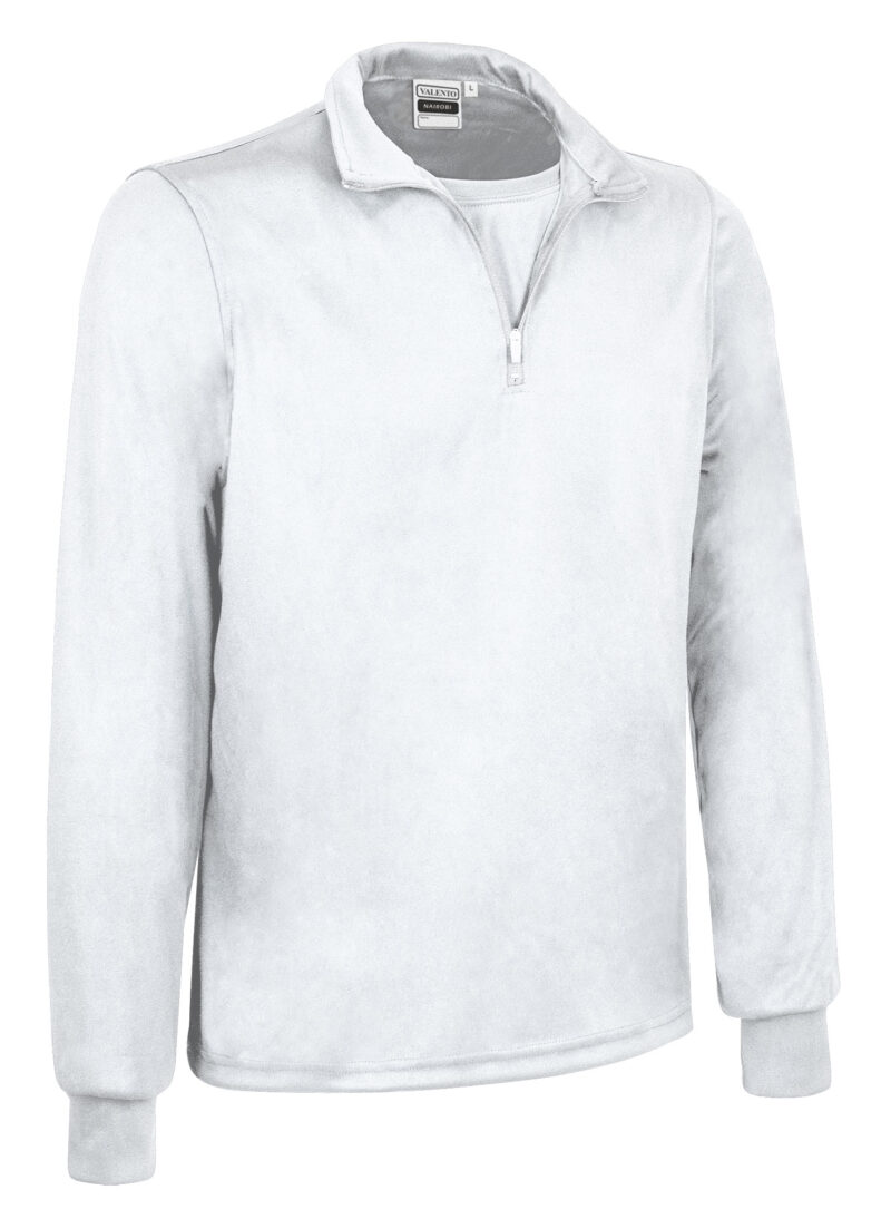 POVANAIBL Μακρυμάνικο Polo Shirt NAIROBI - Λευκό