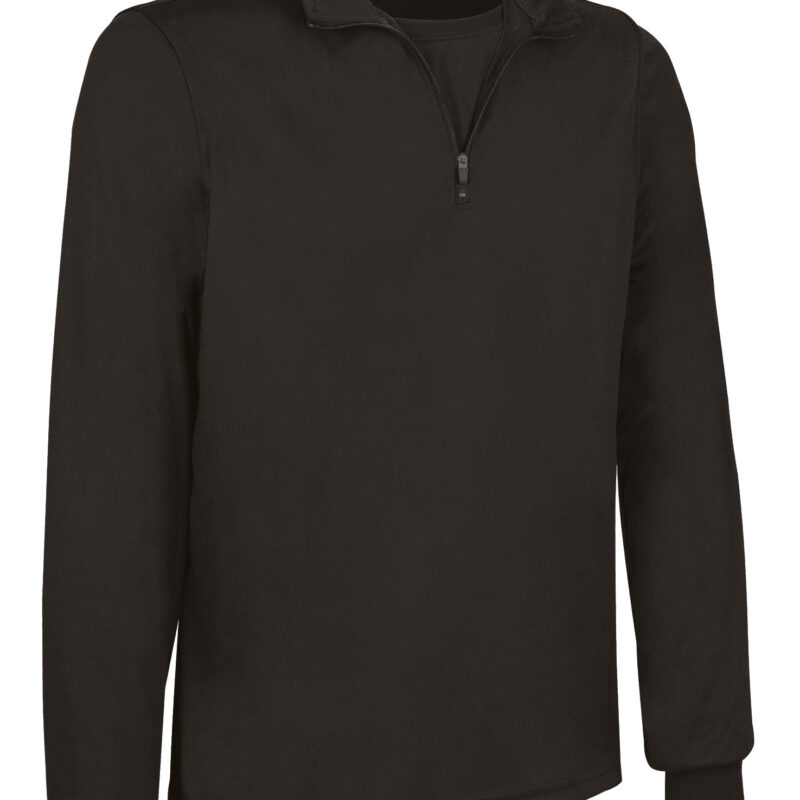POVANAING Μακρυμάνικο Polo Shirt NAIROBI - Μαύρο
