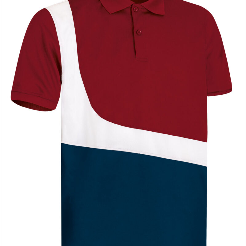 POVAPARLB Κοντομάνικο Polo Shirt PARTNER - Lotto Κόκκινο-Λευκό-Orion Μπλε σκούρο Μπλε