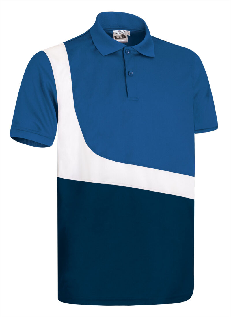 Κοντομάνικο Polo Shirt PARTNER - Ρουά Μπλε-Λευκό-Orion Μπλε σκούρο Μπλε